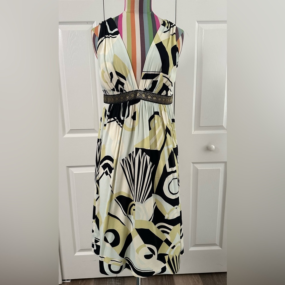 Nicole Miller Collection empire waist sleeveless dress